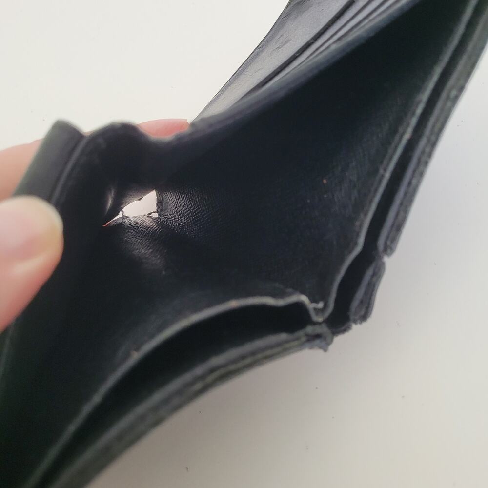 Vintage Louis Vuitton Damier Men's Authentic LV Graphite Bi-Fold Leather Wallet - Picture 6 of 13